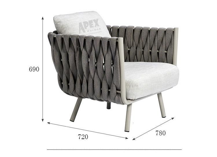 Modern Leisure Wholesale Custom Outdoor Garden Patio Home Rattan Bistro Lounger Sofa Set
