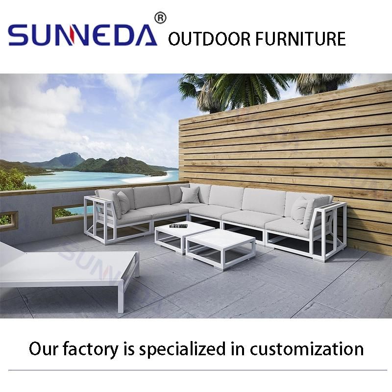 European Style Fashion Leisure Popular Sectional Hotel Restaurant Lawn Garden Sofa Set