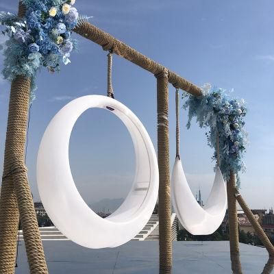 Factory Custom Made&#160; Garden Outdoor LED Furniture&#160; Hanging Swing with Stand