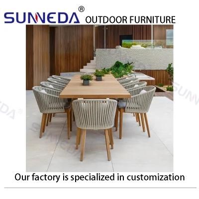 Bistro Camping Studio Patio Aluminium Alloy Teak Wood Outdoor Chair Furniture
