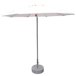 White Wind Resistent Patio Outdoor Umbrella Parasol