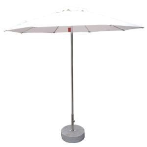 White Wind Resistent Patio Outdoor Umbrella Parasol