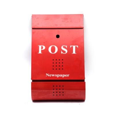 Hot Sale Galvanized Steel Mailboxes with Newspaper Letter Box with Newspaper Holder