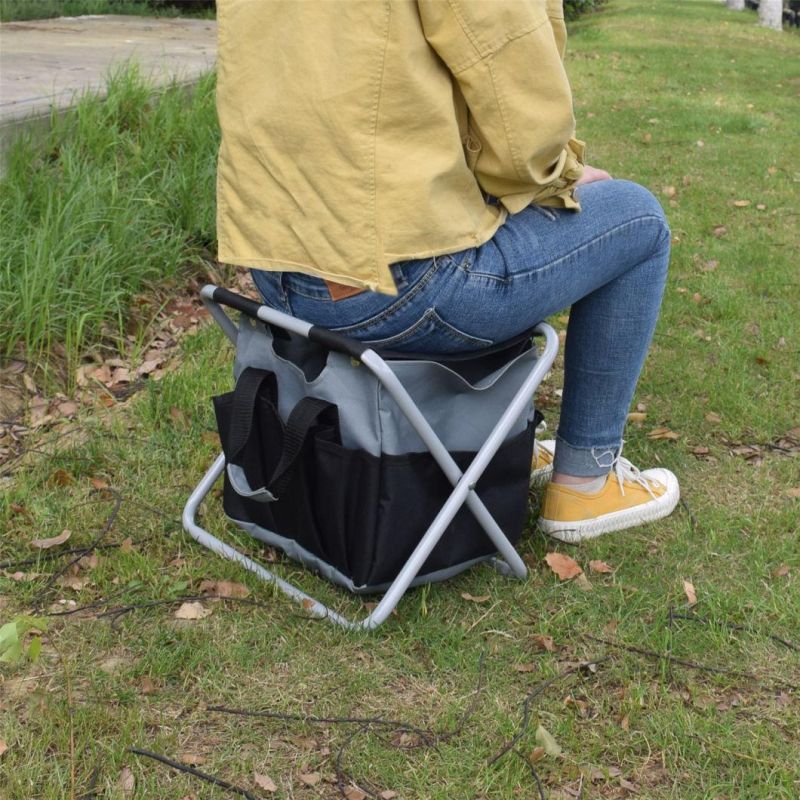 Portable Camping Stool with Carry Bag Lightweight Outdoor Travel Fishing Folding Stool Esg13167