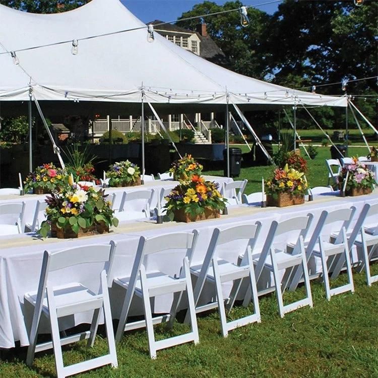 Wholesale Wedding Party Events White Resin Folding Wimbledon Chair