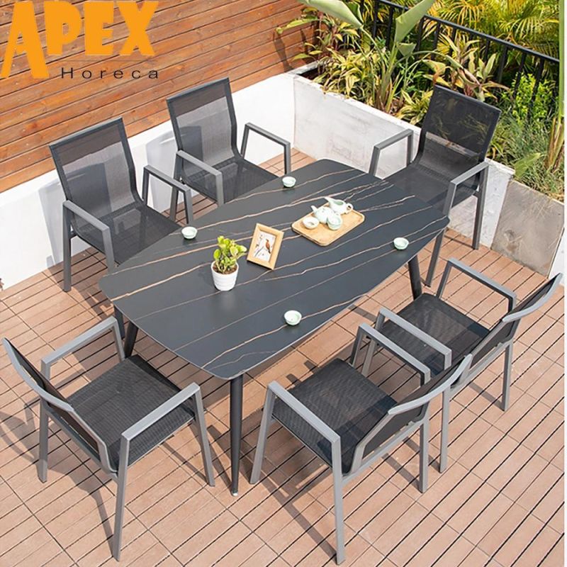 Restaurant Waterproof Table Chair Combination Outdoor Patio Furniture Set Wholesale