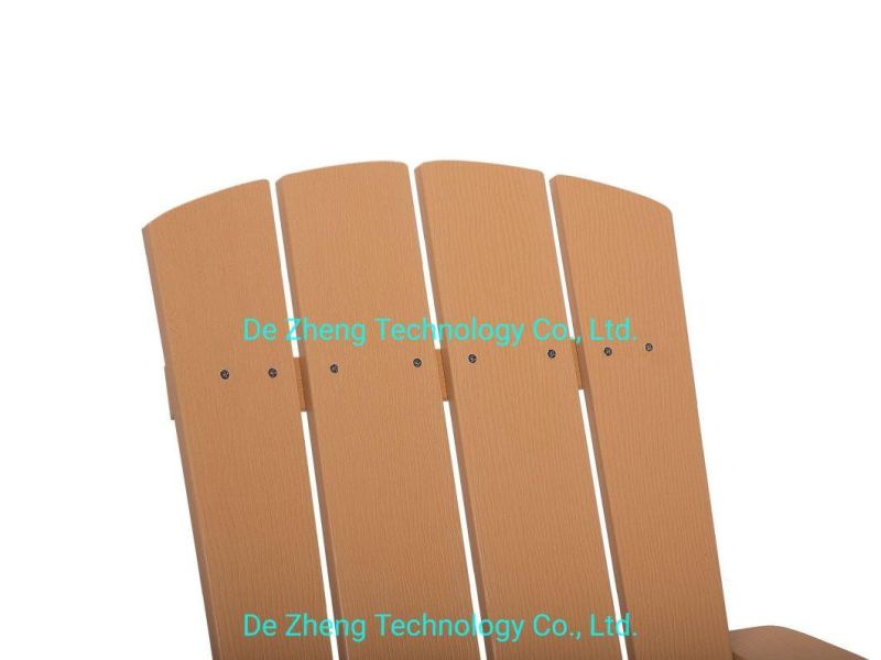 Brand New Knock Down Pack Poly Wood Plastic Wood Adirondack Chair Garden Chair for Leisure Balcony with Carton Packing