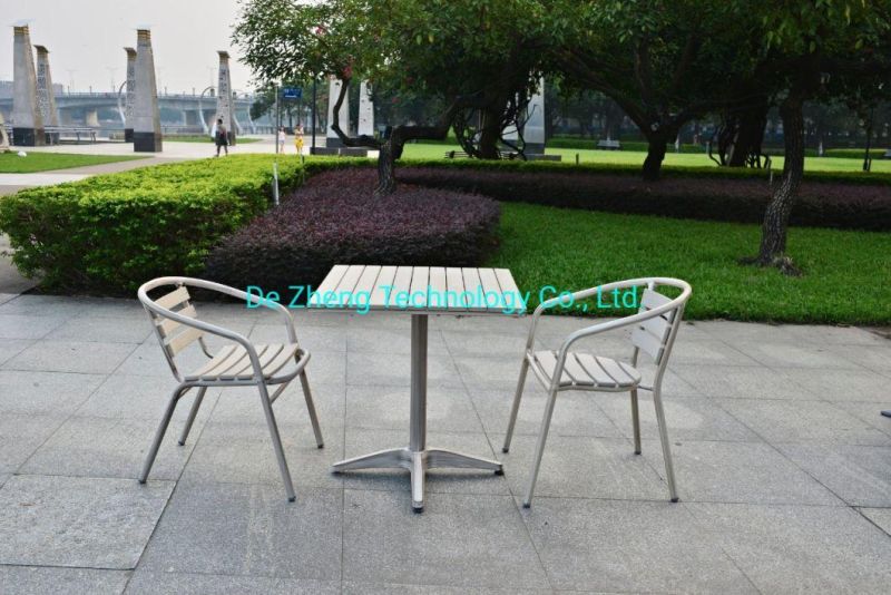 Subway Station Cafe Bar Outdoor Waterproof Restaurant Leisure Aluminum Polywood Table