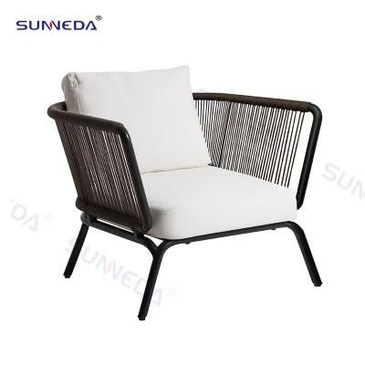 New Unique Designs Terrace Rope Garden Sofa Set Accept Customized Hotel Outdoor Furniture Sofa Set