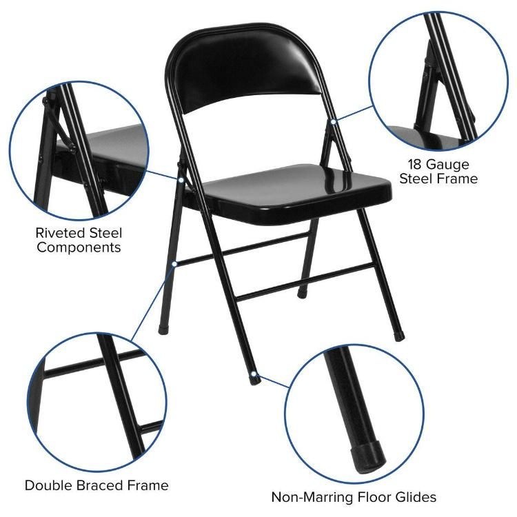 Wholesale Outdoor Cheap Metal Color Folding Chairs