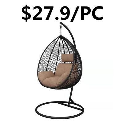 Cheap Fashionable Patio Leisure Hanging Rattan Home Garden Swing Chair