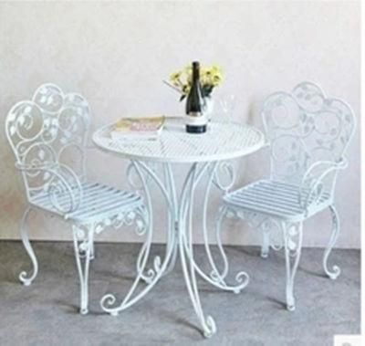 2016 New Wrought Iron Folding Chair Garden Furniture