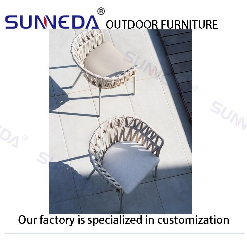 Outdoor Contemporary Hotel Presentable Portable Patio Chair with Dining Table