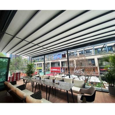 Fashionable Automatic Retractable Folding Canopy Terrace Pub Dining Restaurant Hall