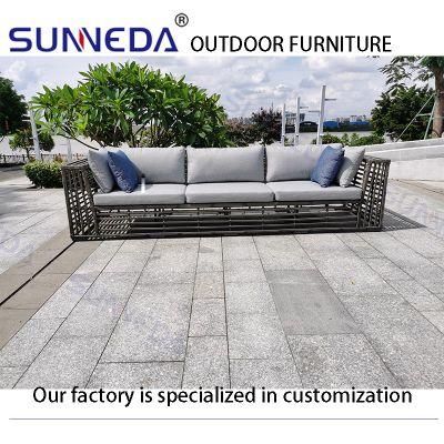 New Model Rattan Sofa Set with Cushion Outdoor Garden Furniture