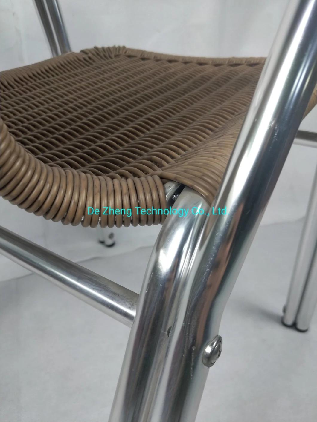 All Resistance Bistro Bar Heavy Duty Outdoor Garden Strong Steel Wire PE Rattan Chair