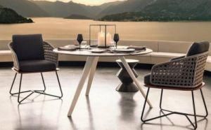 Scratch Resistant Garden Outdoor Aluminum Outdoor Rattan Wicker Furniture Set Chair