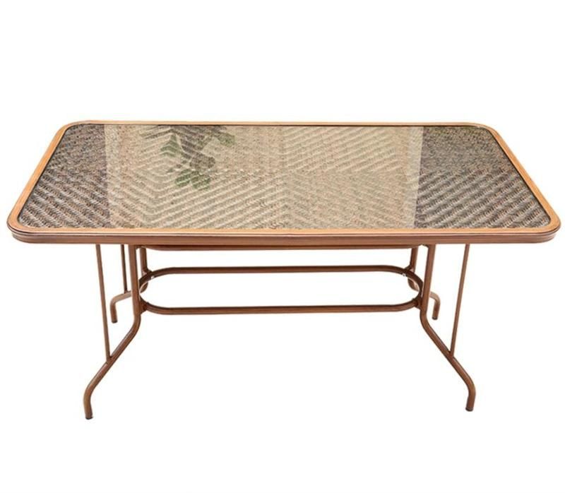 Hot Sales Restaurant Dining Table Aluminum Wicker Table