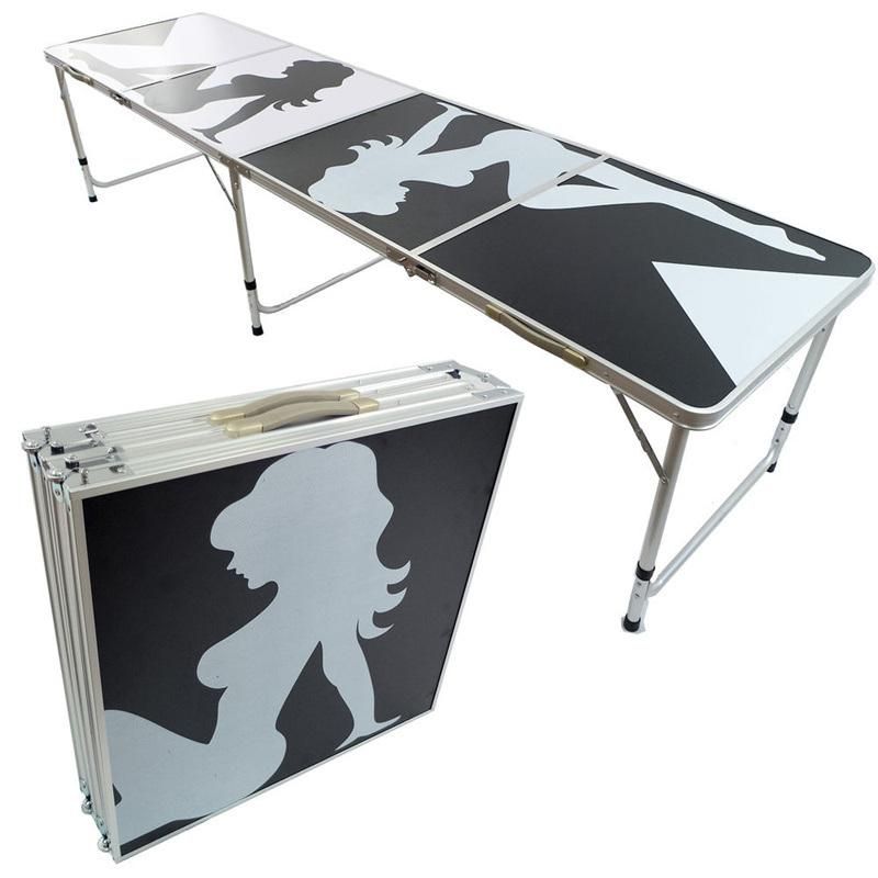 Factory Direct Foldable Outdoor Table Custom Aluminium Beer Table