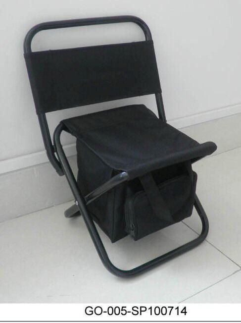 Large Size Folding Fishing Stool with Ice Bag, Folding Chair for Fishing, Camping, Outdoor Beach Chair