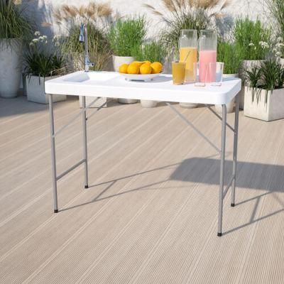 Camping Folding Table Fish Cutting Sink with Faucet