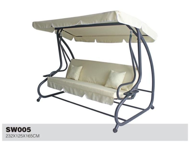 Lengthened Oxford Multifunction Swing Chair Bed for Outdoor
