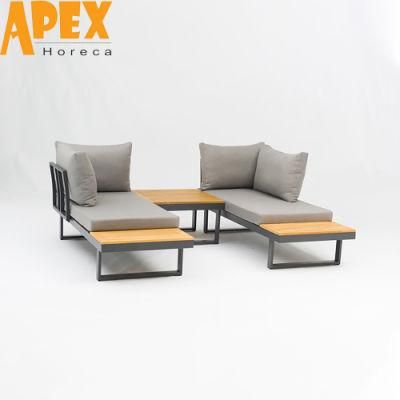Modern Garden Detachable Aluminum Furniture Combination Set Outdoor Sofa Design