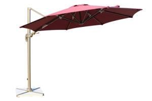Hotel Products Outdoor Garden Aluminum Cantilever Roma Umbrella Hanging Parasol