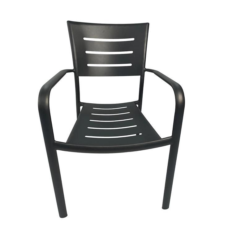 Wholesale Garden Aluminum Frame Patio Outdoor Table Aluminum Chair Dining Set
