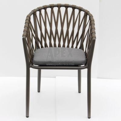 China Wholesale High Quality Outdoor Furniture Waterproof Aluminum Rope Chair