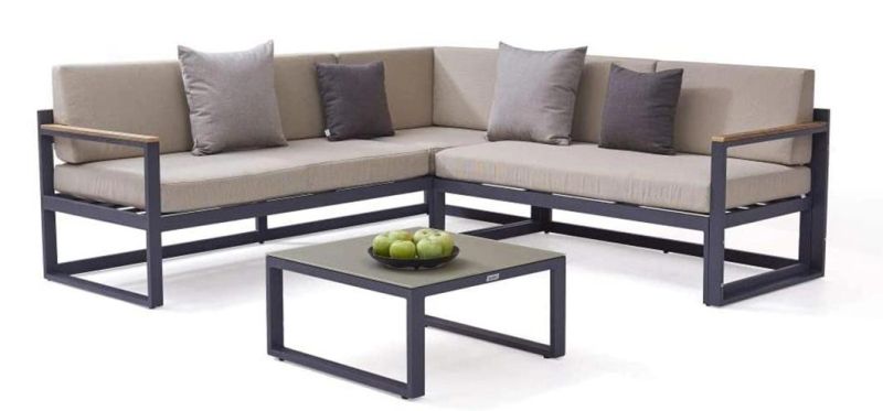 Outdoor Garden Patio Furniture Waterproof Sofa Bed Aluminum Sofa