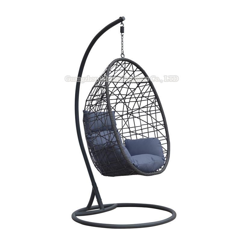Custom Modern Outdoor Furniture Metal Egg Hanging Swing Chair