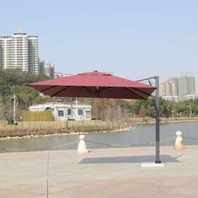 Cheap Outdoor Cantilever Side Pole Swimming Patio Umbrella Outdoor Parasol