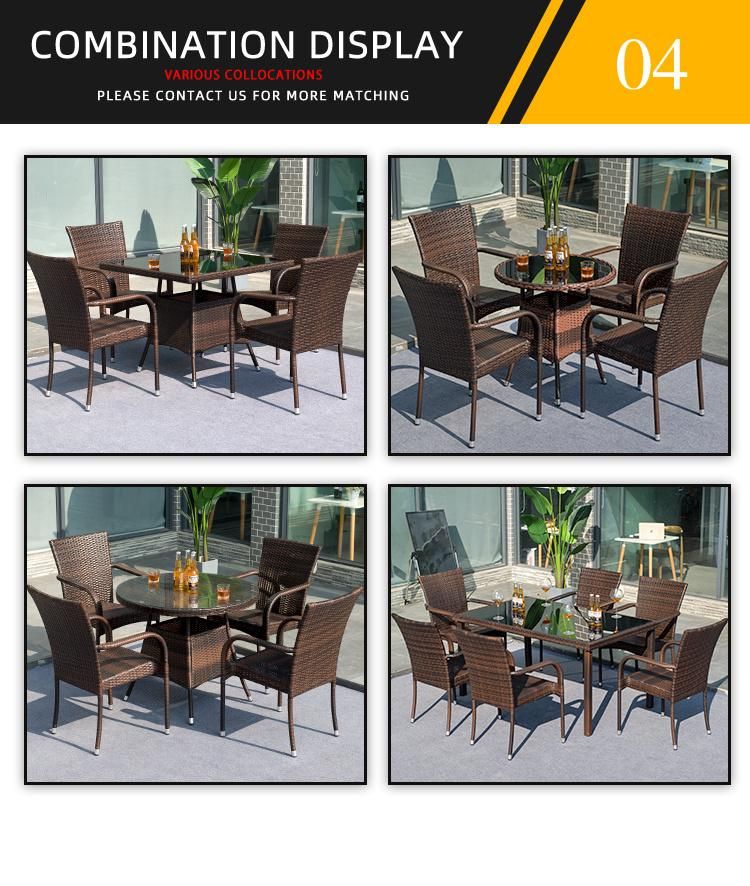 Dining Room Outdoor Garden Rattan Furniture/Table and Chair Furniture