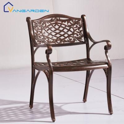 Antique Design Outside Garden Chair Metal Aluminium Furniture