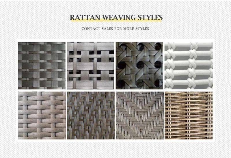 Modern Home Outdoor Luxury Rattan Hotel Resort Villa Project UV Resistance Woven PE Wicker Aluminum Sofa Furniture