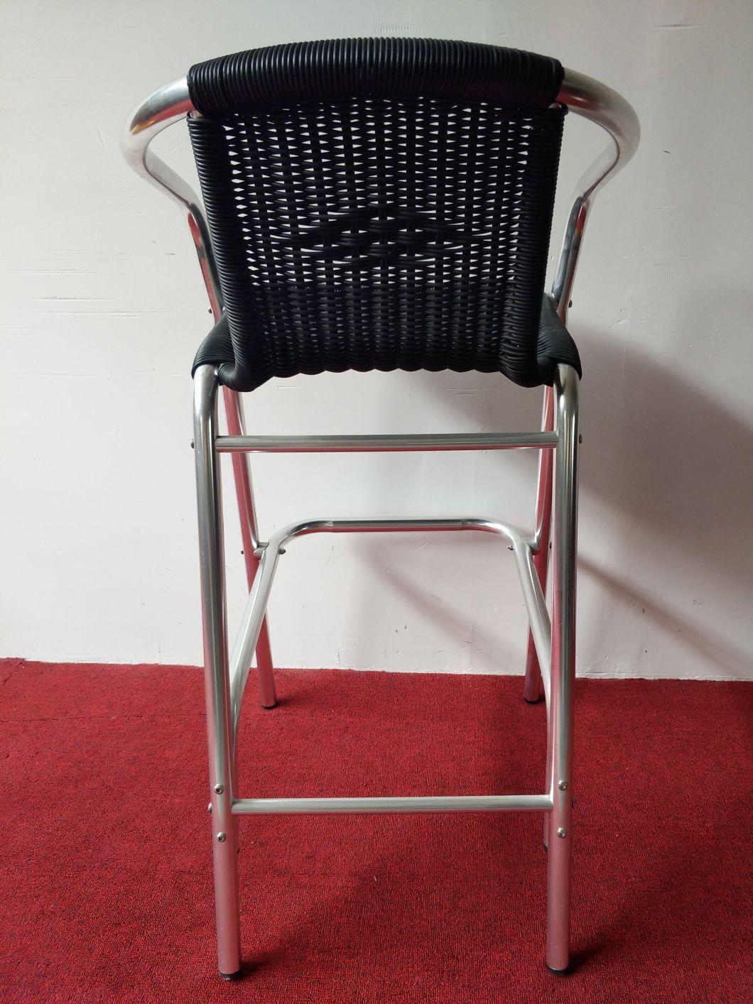 Aoter Polyrattan Chair PE Outdoor Use Wicker Rattan Cafe Restaurant Leisure Bar Stool