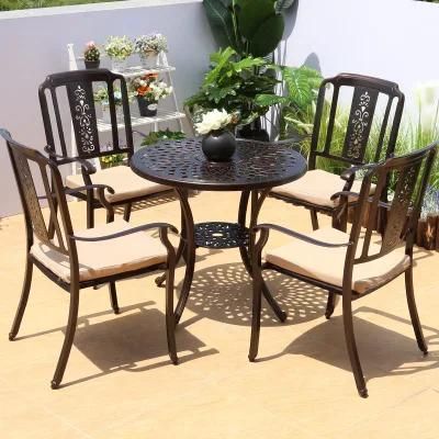 High-Quality Cast Aluminum Products/with Round Table and 4 Chairs