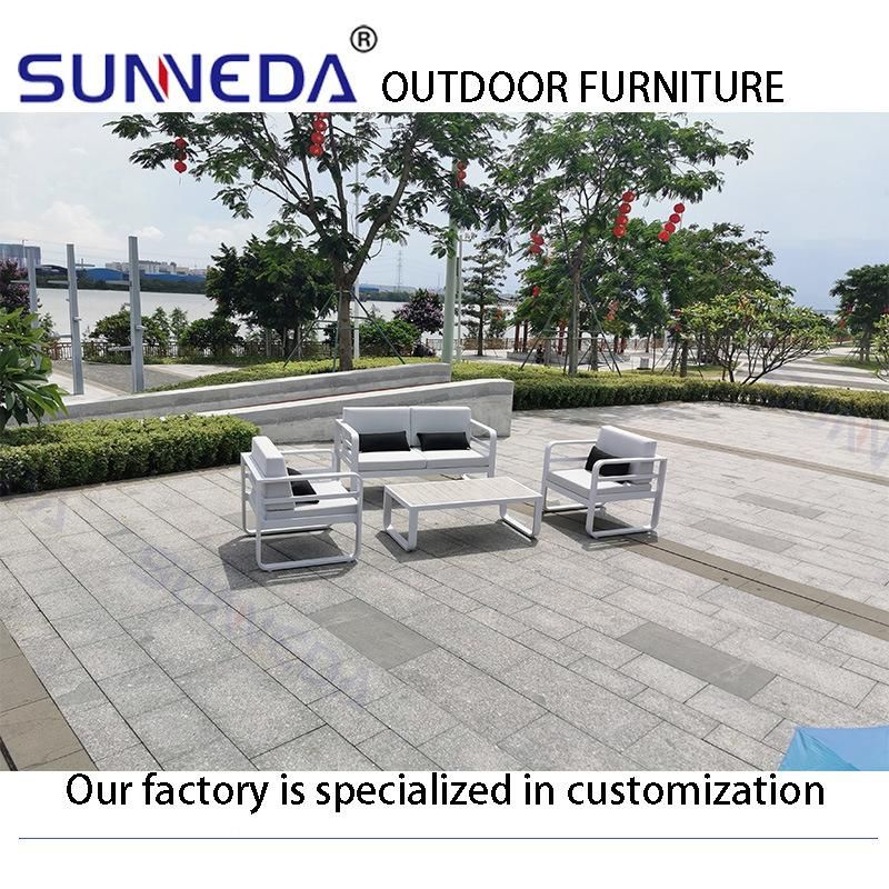 White Color Aluminum Frame Outdoor Garden Furniture