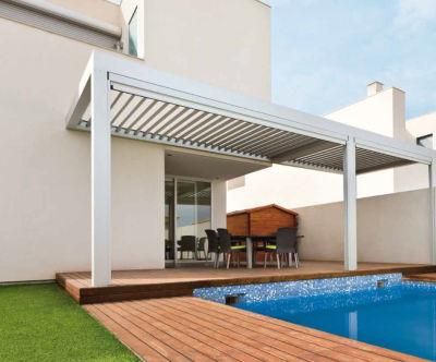 Motorized Roof Shutter Aluminum Pergola for Swimming Pool