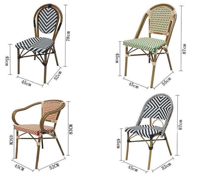 Hotel Outdoor Furniture Cast Aluminum Villa Dining Set 5 Piece Garden Furniture Round Table Patio Leisure Rattan Chair