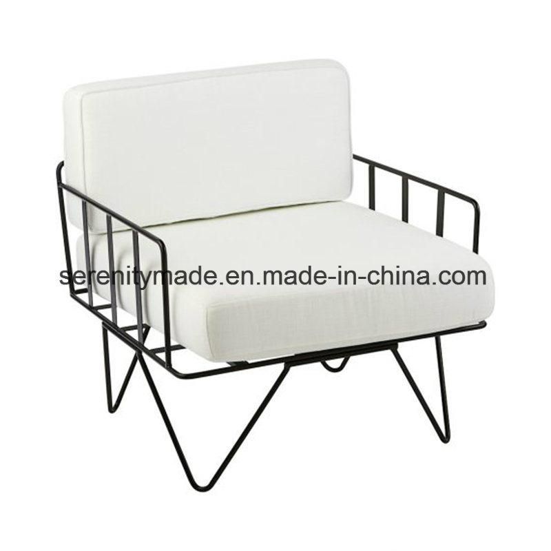 Event Furniture Hairpin Metal Wire Outdoor Wedding Chair with Cushion
