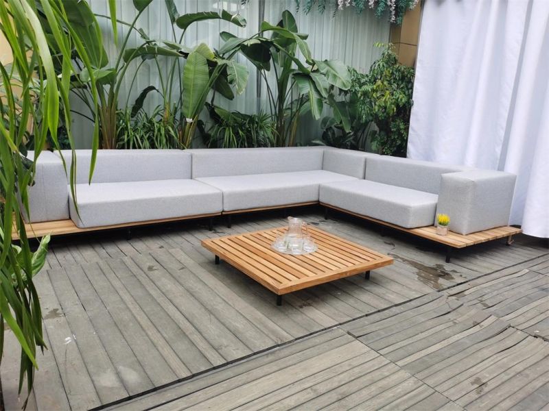 Modern Style Wooden Garden Outdoor Patio Outdoor Wooden Furniture Sofa Set