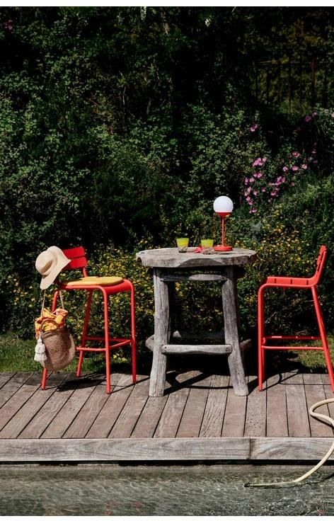 Luxembourg Bar Stool Chair Garden Outdoor Furniture Stack