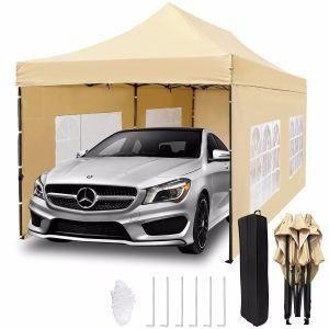 Cheap Oxford Folding Tent Black Steel Tarpaulin Tent 6*3m