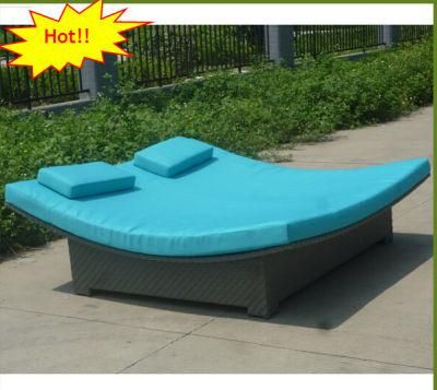 Outdoor Double Rattan Sun Lounger CF639