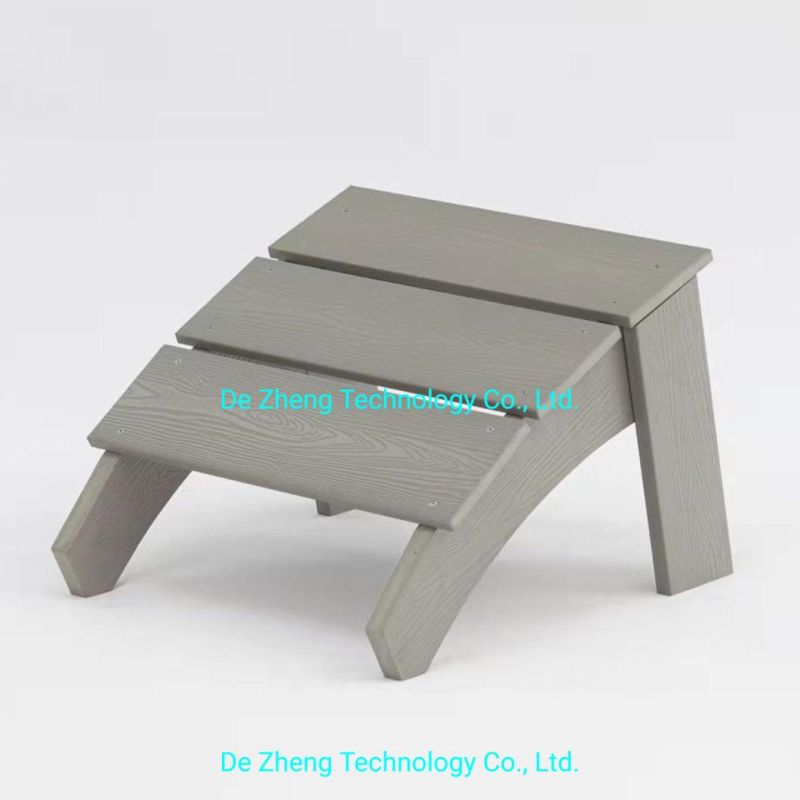 Colorful Outdoor Furniture Patio Polypropylene Polywood Wood Beach Chair Garden Chaise Lounge Ottoman