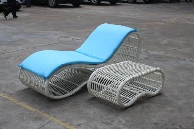 Single New OEM Sun Loungers for Sale Rattan Outdoor Furniture
