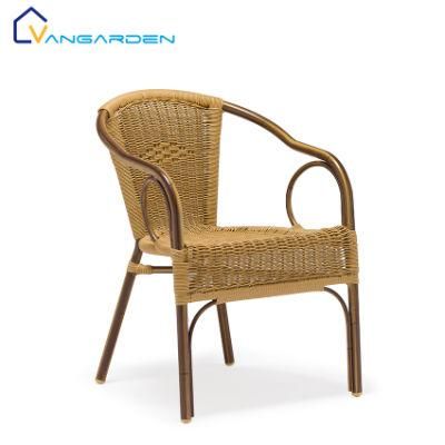 Antique Aluminum Rattan Bamboo Outdoor Chair for Dining