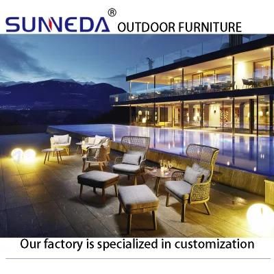 Luxury Home Modern Furniture Compact Patio Aluminum Recliner
